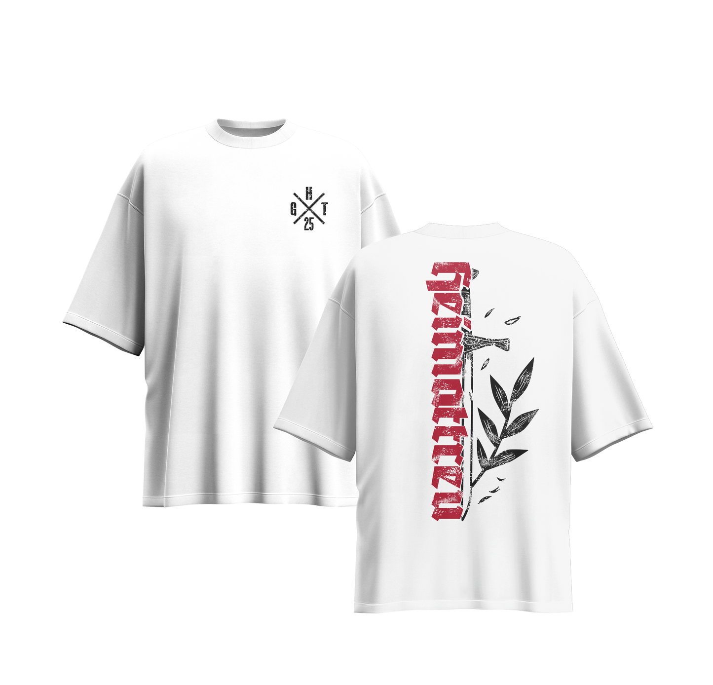 SCHWERT - OVERSIZE Shirt weiß
