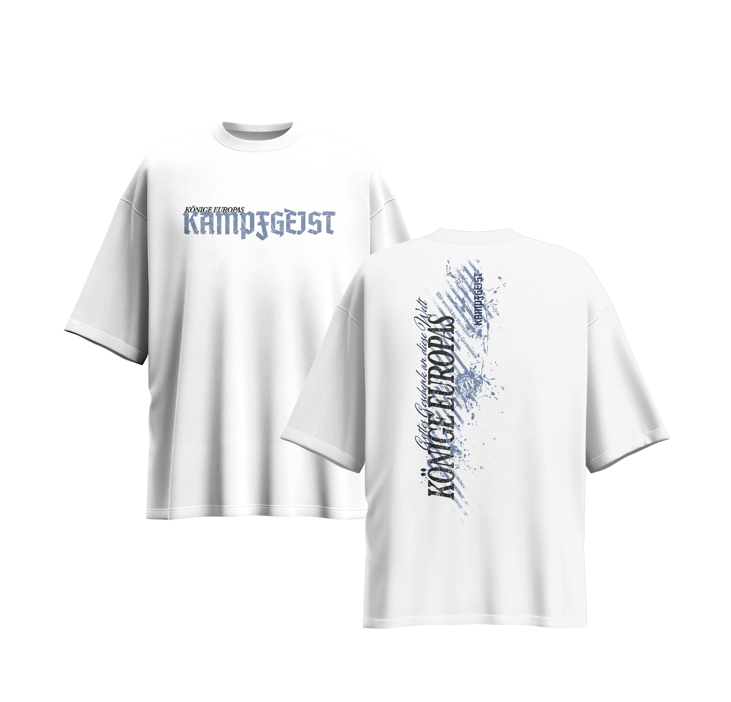 Könige Europas - OVERSIZE Shirt weiß