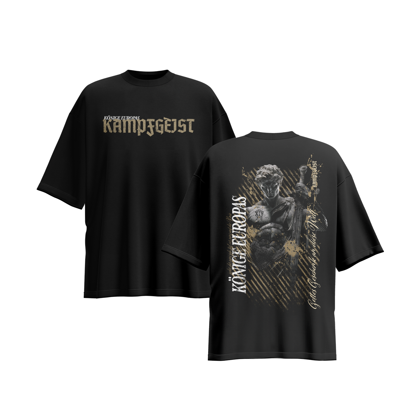 Könige Europas - OVERSIZE Shirt schwarz