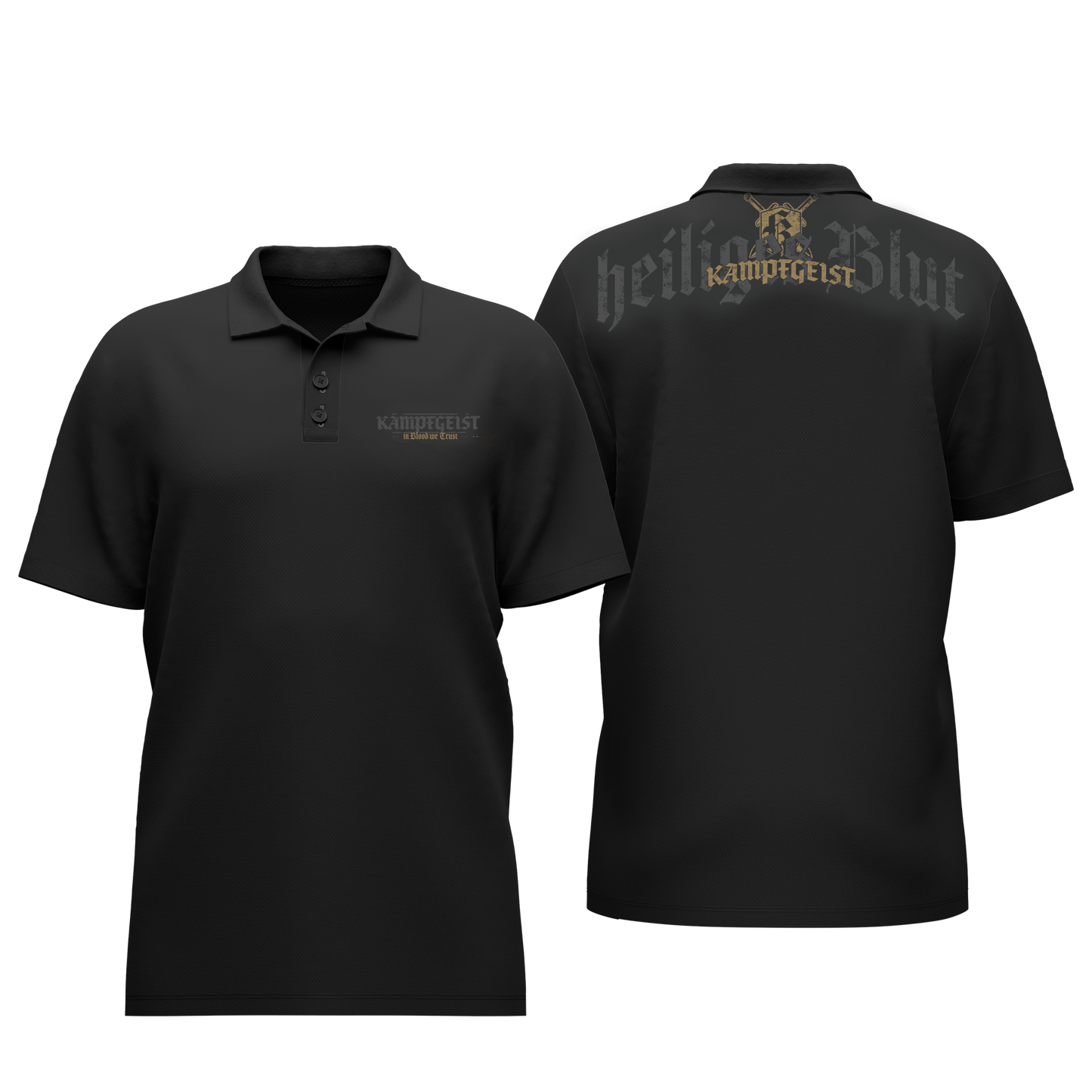heiliges Blut - Herren Polo Gold