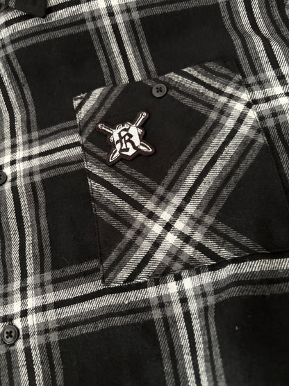 Wappenträger S/W Flannelhemd