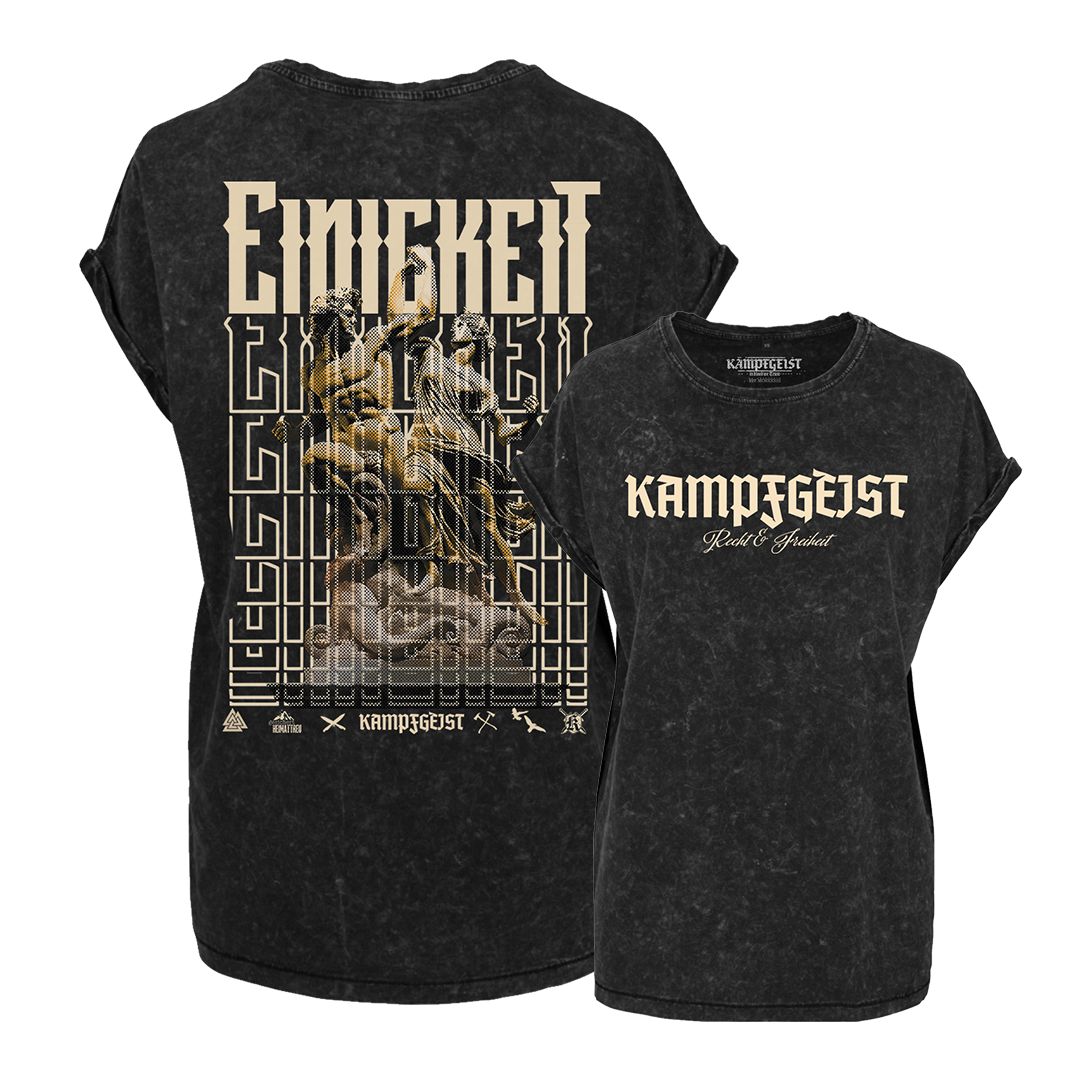 Einigkeit - Damen washed out Top