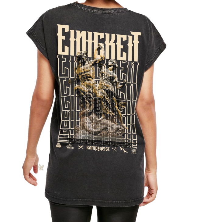 Einigkeit - Damen washed out Top