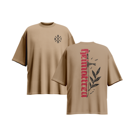 SCHWERT - OVERSIZE Shirt beige