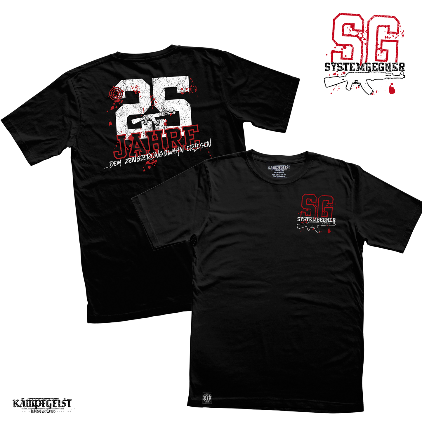 SYSTEMGEGNER - 25 Jahre -  T-Shirt