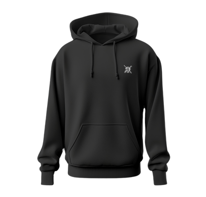 Schild & Schwert Stick - Hoodie Schwarz