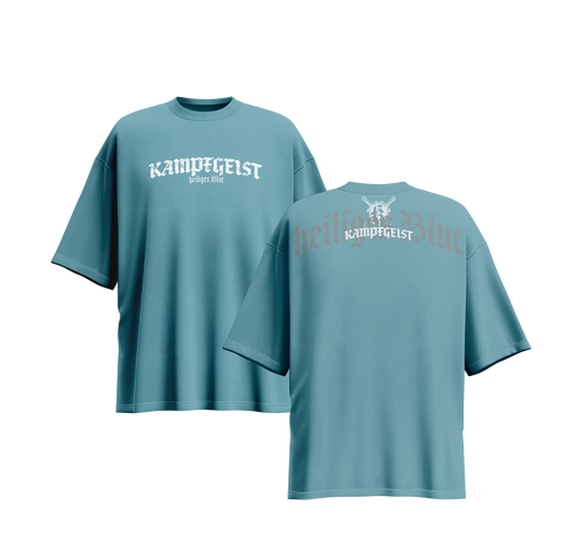 heiliges Blut - OVERSIZE Shirt blau