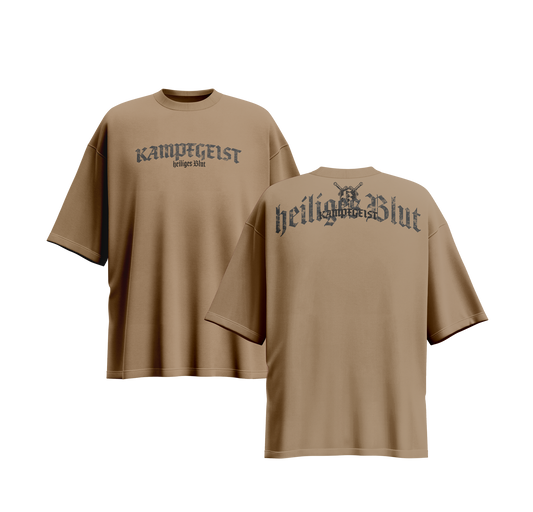 heiliges Blut - OVERSIZE Shirt braun