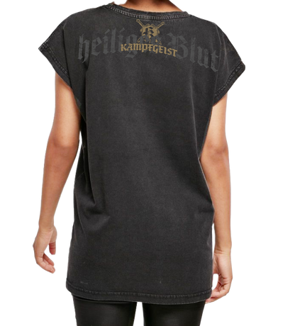 Heiliges Blut Gold- Damen washed out Top