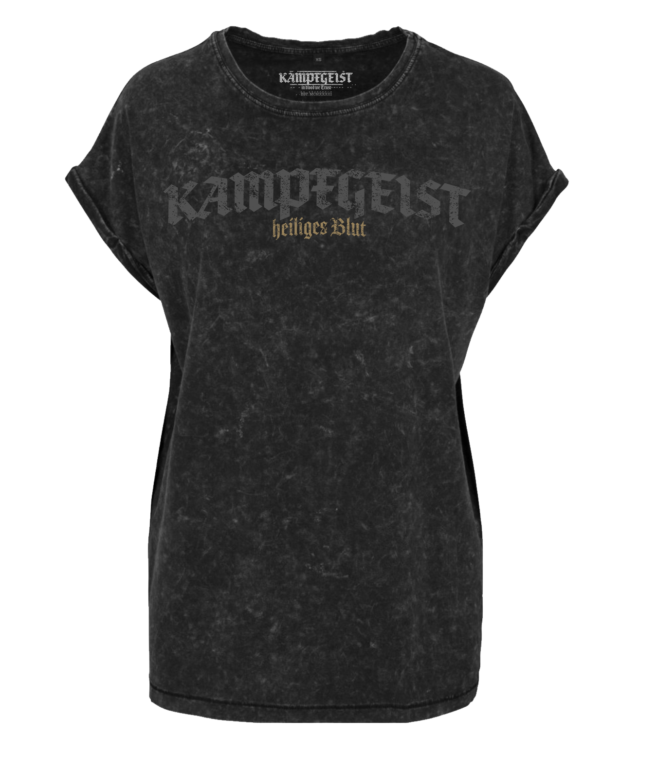 Heiliges Blut Gold- Damen washed out Top