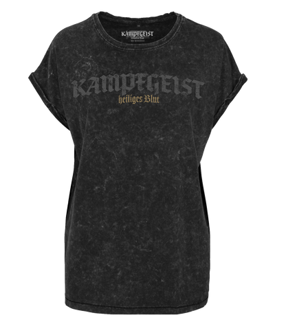 Heiliges Blut Gold- Damen washed out Top